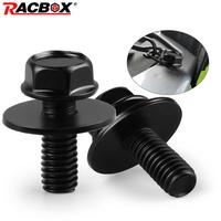 20x Car Screws Body Bolts M6 -1.0 x 16mm long. 10mm hex. 17mm Washer Metal Universal For Cars Trucks Strong Corrosion Resistance