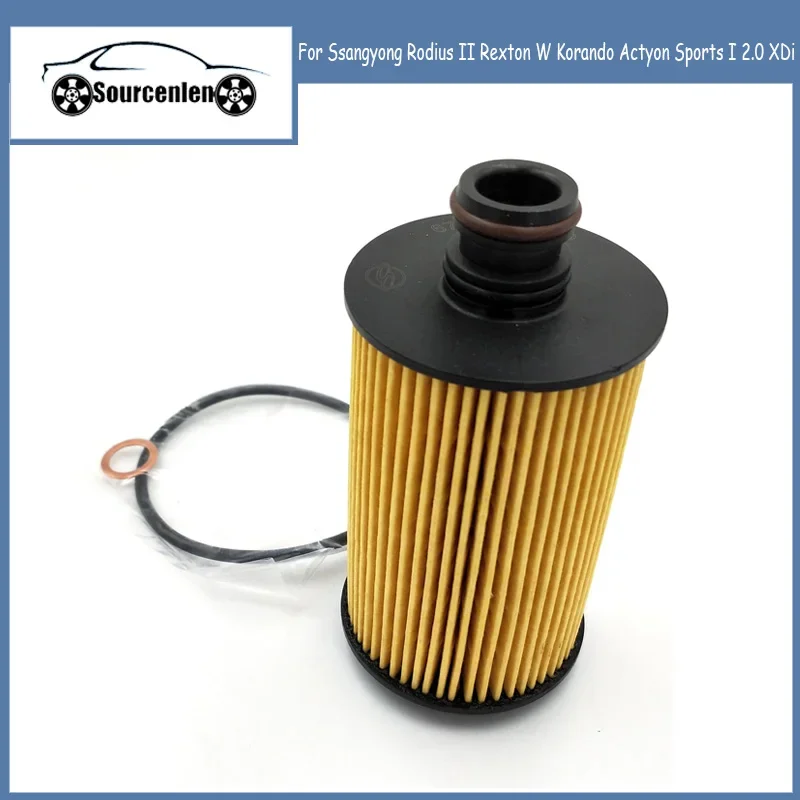 Engine Oil Filter for Ssangyong Rodius II Rexton W Korando Actyon Sports I 2.0 XDi 6711803009 6711840125 F026407154