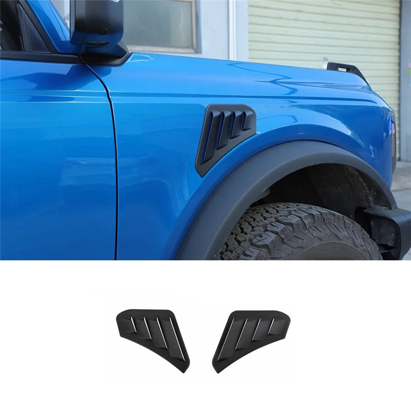 Car Body Wheel Brow Side Fender Grills Decoration Cover for Ford Bronco 2021 2022 2023 Exterior Accessories