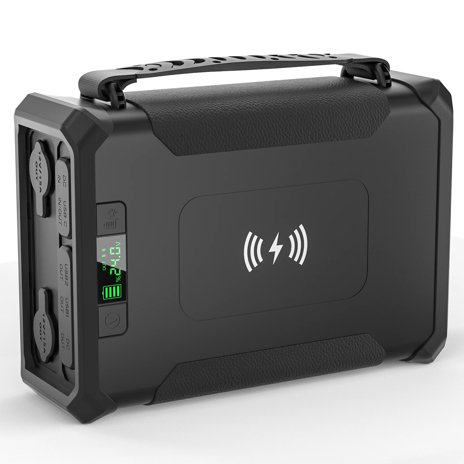100000mAh Portable Power Station 300wh Solar Panel Charhing Emergency Backup Power Bank Lifepo4 Battery Pack 12V 60ah Powered