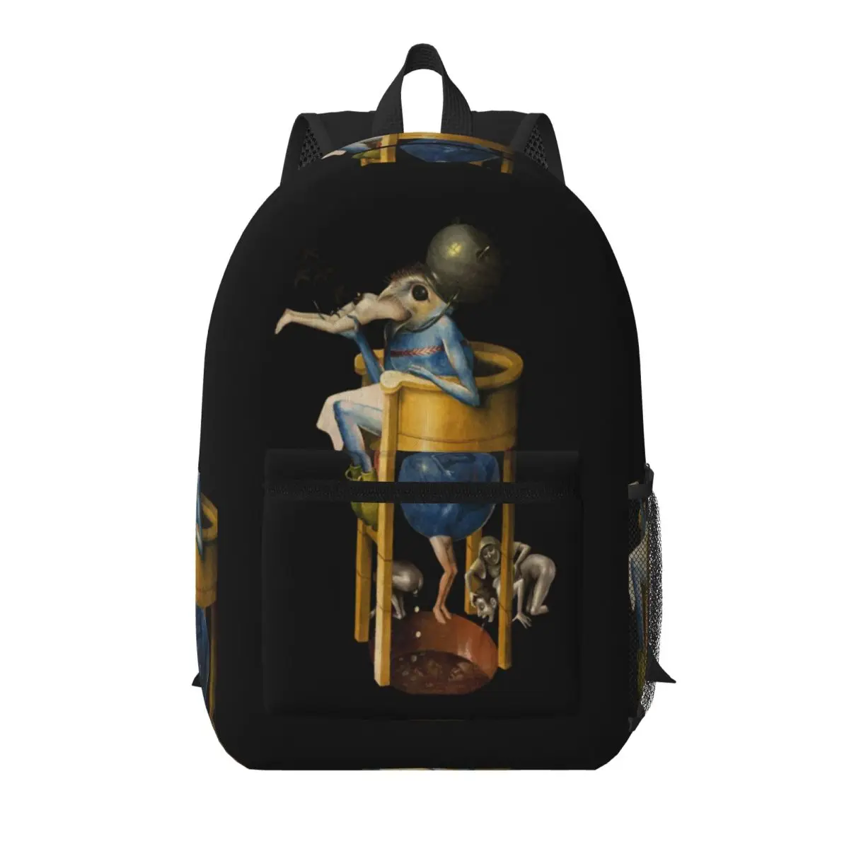 Hieronymus Bosch Devil On Night Chair Student Backpack School Bag Hiking Travel Daypack for Men Women Bookbag Shoulder Bags