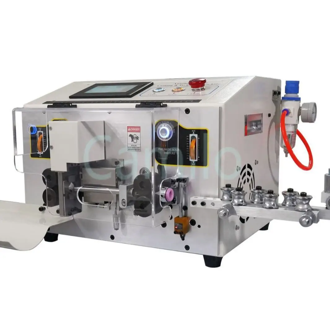 SWT508-YHT3 Double Layer Wire Stripping Peeling Machine High Speed Round Sheath Inner and Outer Stripper Peeler for 2-8MM Line