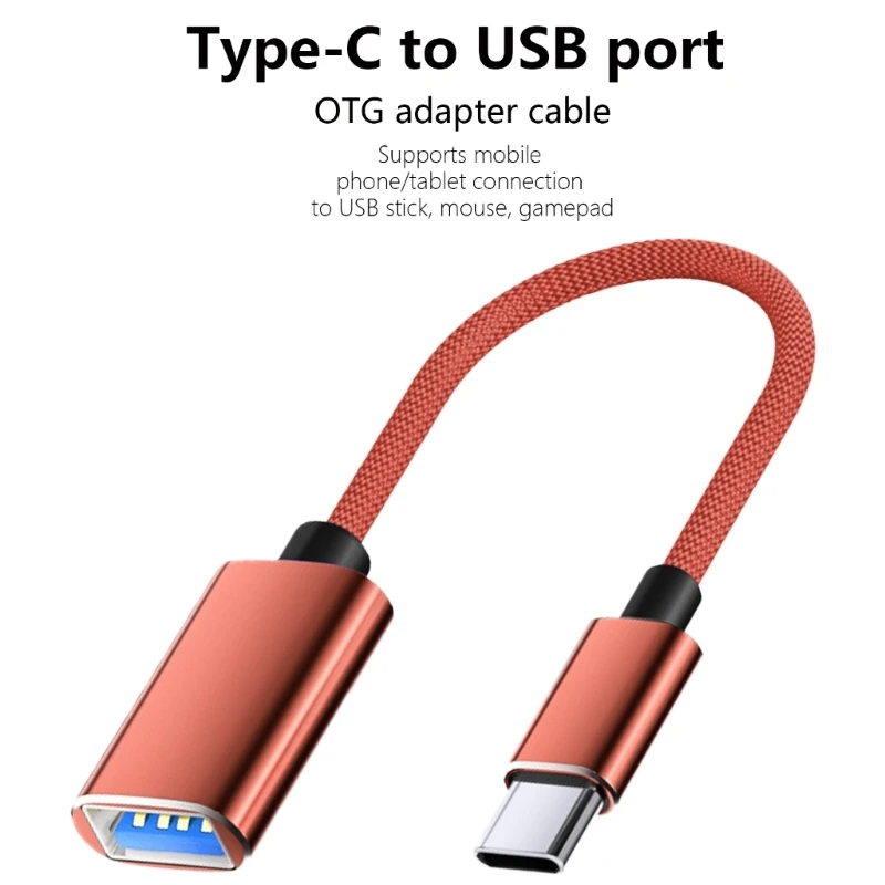 Dây Chuyển Đổi USB C Sang USB3.0, Loại C Nam Sang USB Nữ CápOTG Bộ Chuyển Đổi Dây Cho Đầu Đọc Thẻ Tay Cầm Chơi Game