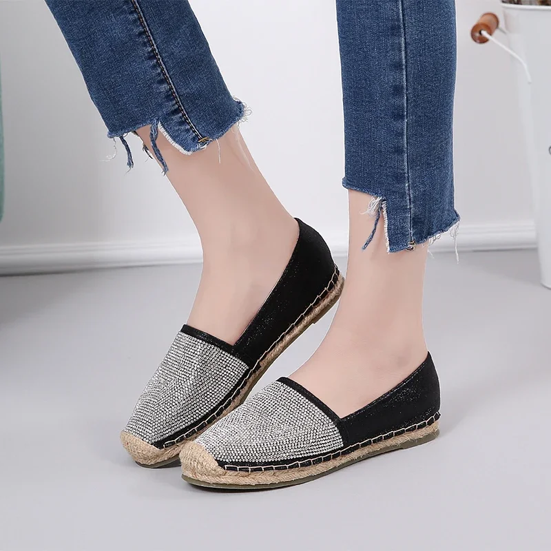 Fisherman Shoes Women Flats Casual Round Toe Spring Lazy Loafers Bling Woman Single Sneakers Summer Shoes Brand Female Flats