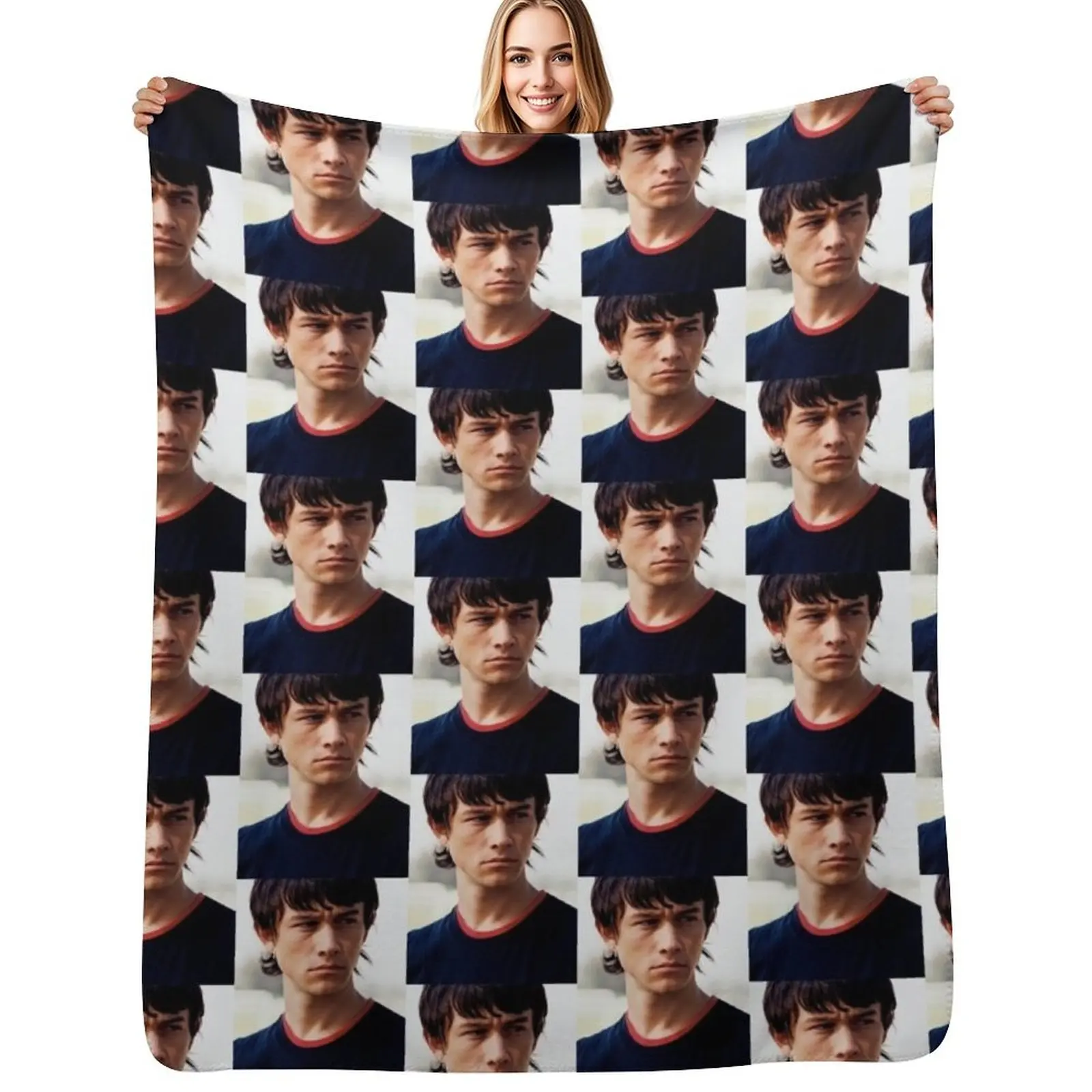 

Joseph Gordon Levitt in Mysterious Skin Throw Blanket Cozy Microfiber Throw Blanket for Home Bedroom