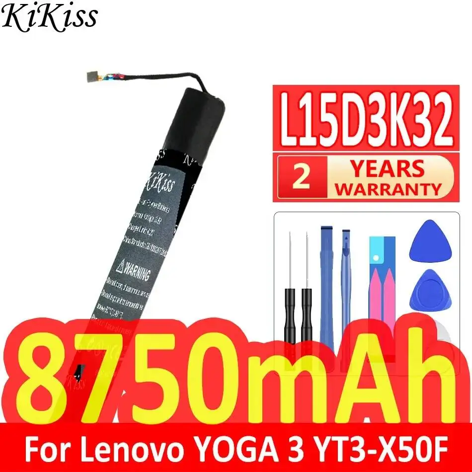 L15D3K32 L15C3K32 8750mAh For Lenovo Yoga 3 10 Inch YT3‑X50 YT3‑X50F YT3‑X50M YT3‑X50L Reliable Power Tablet Battery