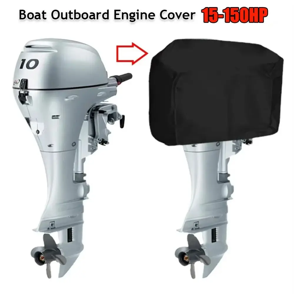 Nueva Funda Completa para Motor Fuera de Borda de 15-150 HP, Protección Solar Antiarañazos, Funda para Motor de Barco, Tela Oxford 210D, Impermeable
