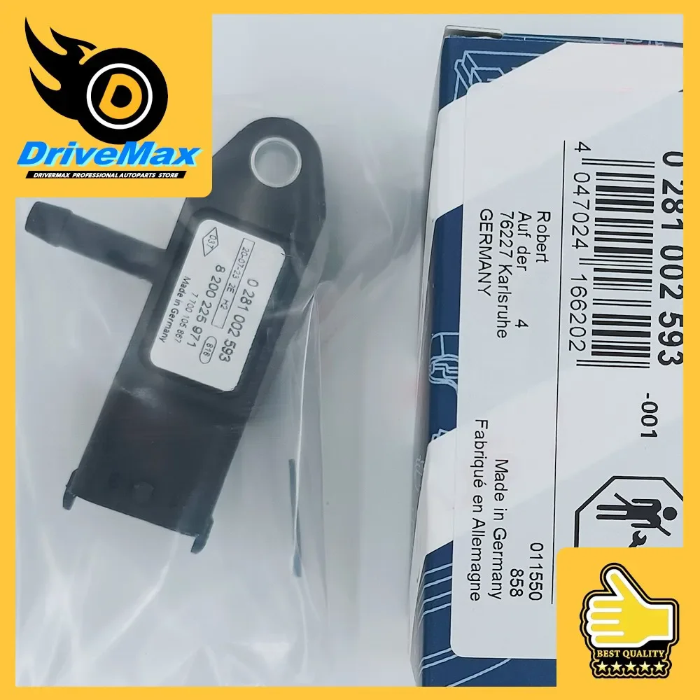 1/2/5 Pcs 0281002593 8200225971 7700105867 223657266R MAP Sensor, For Rrenault Traffic Megane Clio Kangoo Logan Modus Thalia