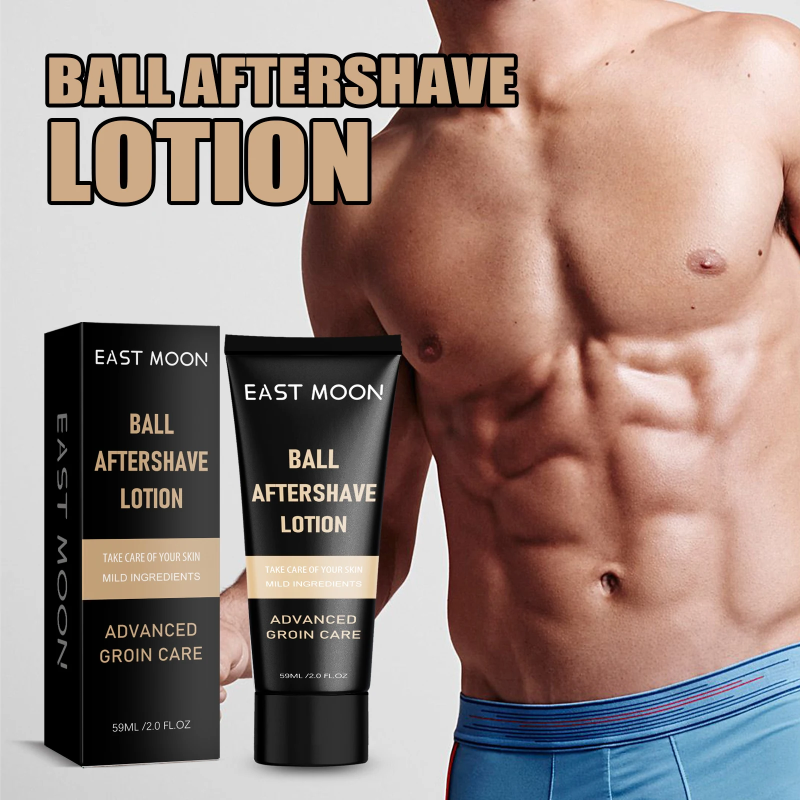 Men's Care Cream Relieve Body Dryness and Redness Moisturizing Skin Cleansing Soothing and Relief Ball Aftershave Lotion