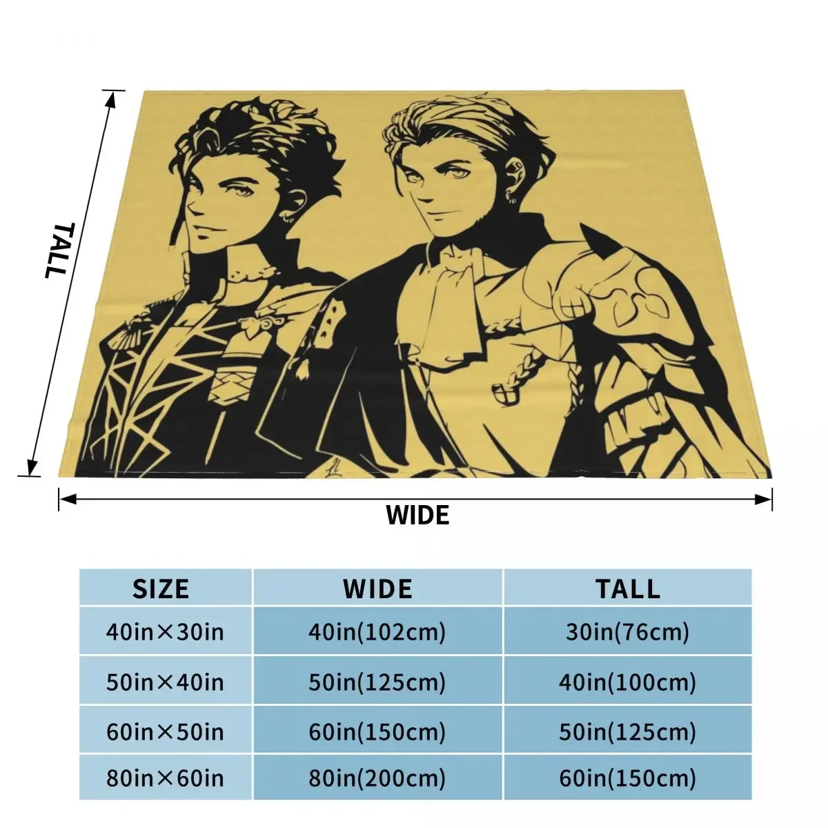 Claude Fire Emblem Three Houses - Pre & Post Time Skip Throw Blanket Sofa Soft Big valentine gift ideas Cute Blankets