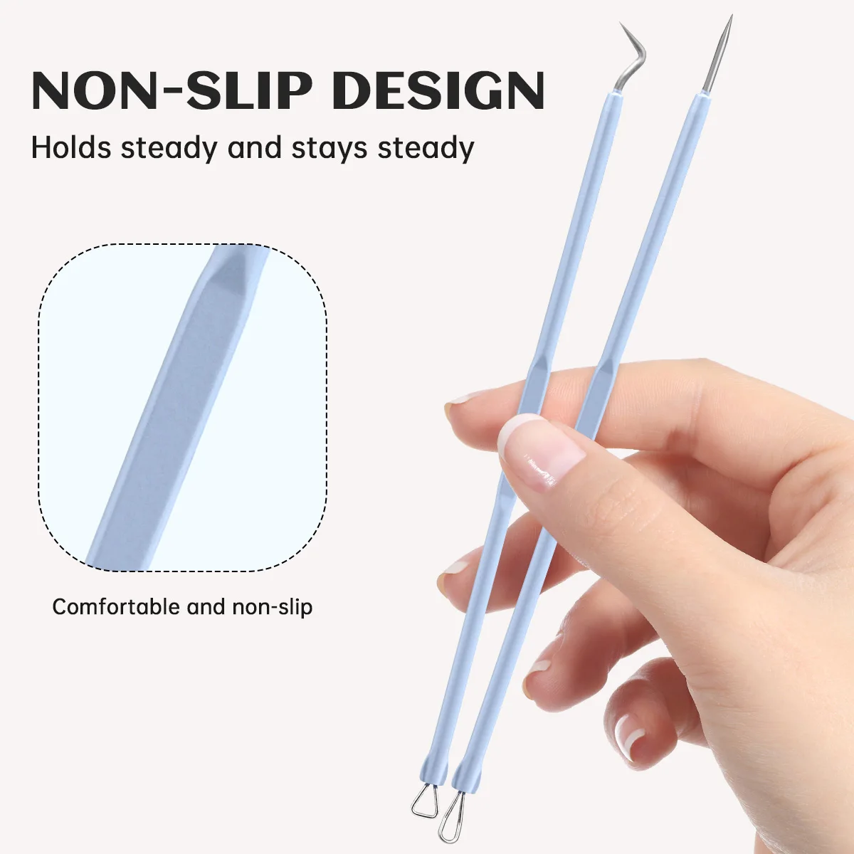 2PCS ultra-sharp acne needle to remove blackheads professional acne artifact facial beauty tools, suitable for all skin unisex.