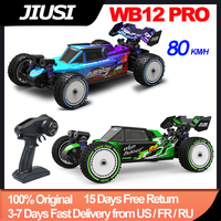 JIUSI WB12 PRO 1/12 RC Car 4WD 80km/h Brushless 2.4G Remote Control Racing Car Competitive Off-road Car RC Toys As Gift