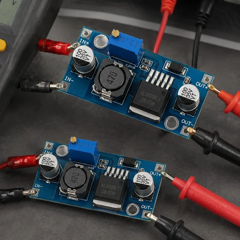 XL6009 Adjustable Power Boost Module Booster Module Power Supply Voltage Converter 400KHz Electronic Components Accessories