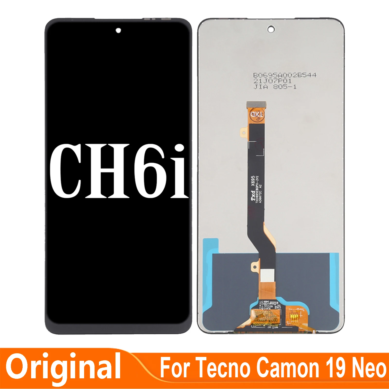 For Tecno Camon 19 Neo 19Neo CI6n CH6i LCD Display Touch Screen Digiziter Assembly