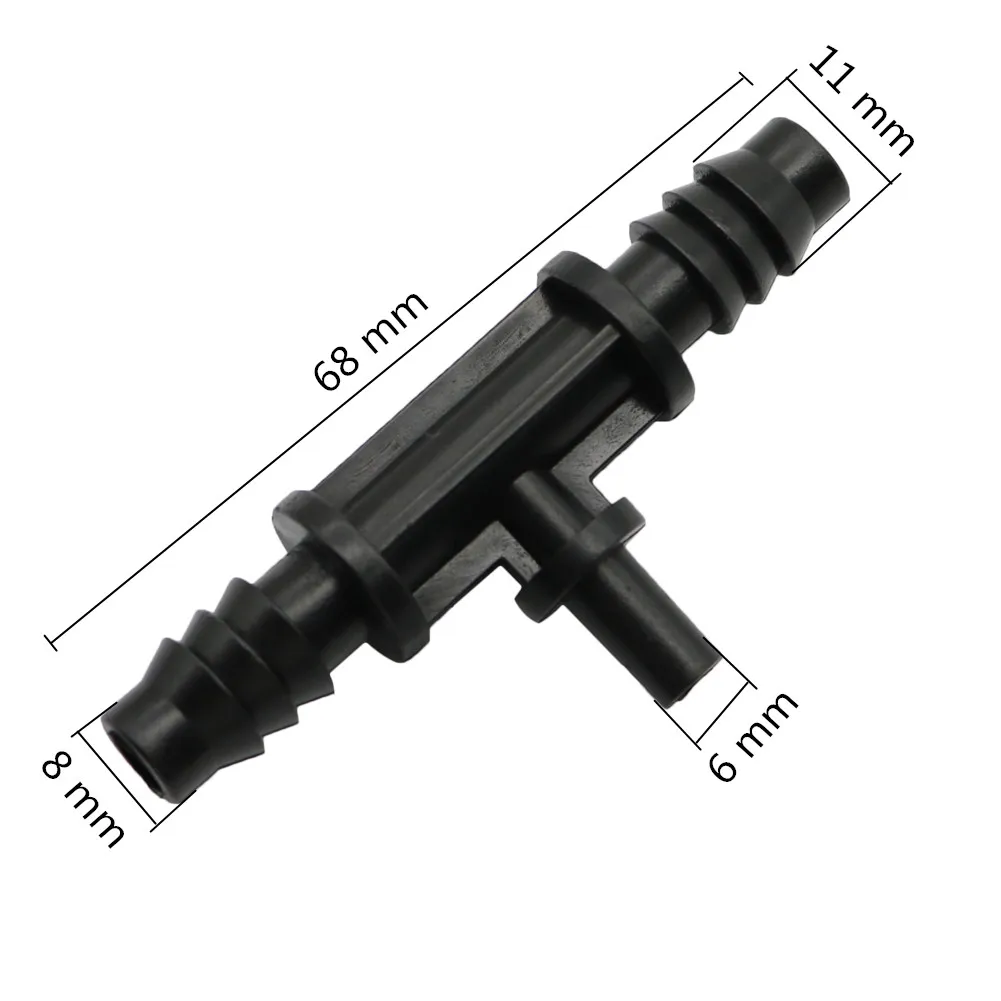 5 sztuk kolczasto 8/11mm do 4/7mm wąż złącze interfejsu ogrodowy wodociąg złącza do nawadniania rura nawadniająca