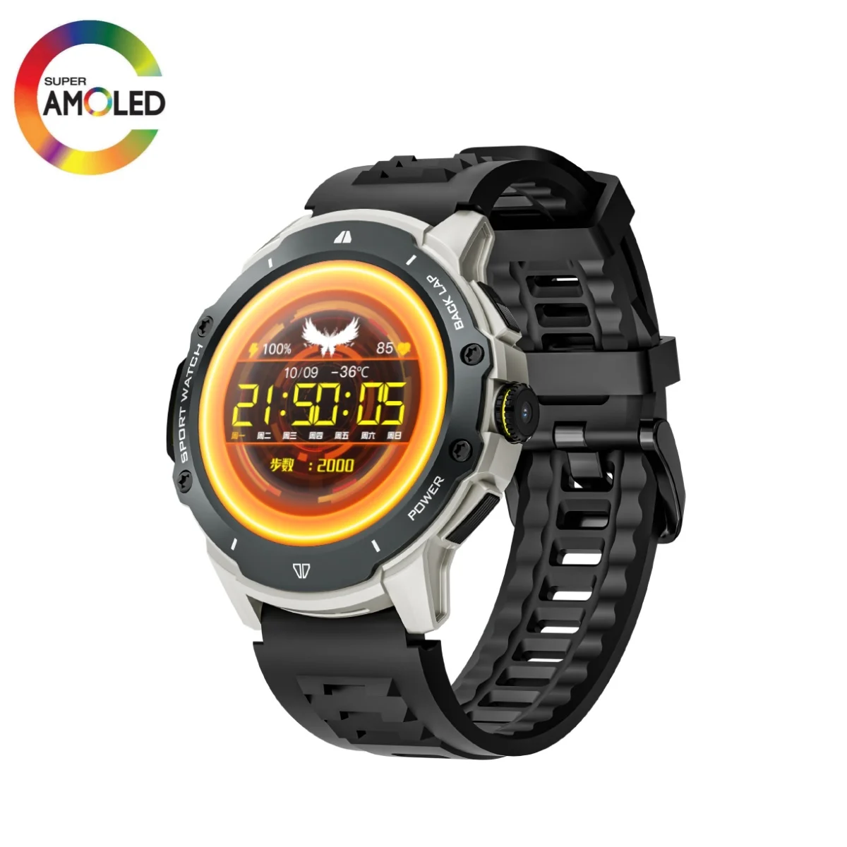 

Смарт-часы 8 + 128 ГБ, 1,43 дюйма, AMOLED, 200 Вт, GPS, Wi-Fi, Google Play