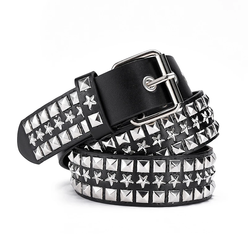 Fashion Bronze Belt Metal Belt Men And Women Punk Hardware Jeans Belt Y2K Belt Women's Belt