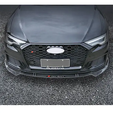 아우디 A6 S6 C8 세단 /2019-2024 프론트 범퍼 디퓨저 립 스플리터 스포일러 액세서리 바디 키트