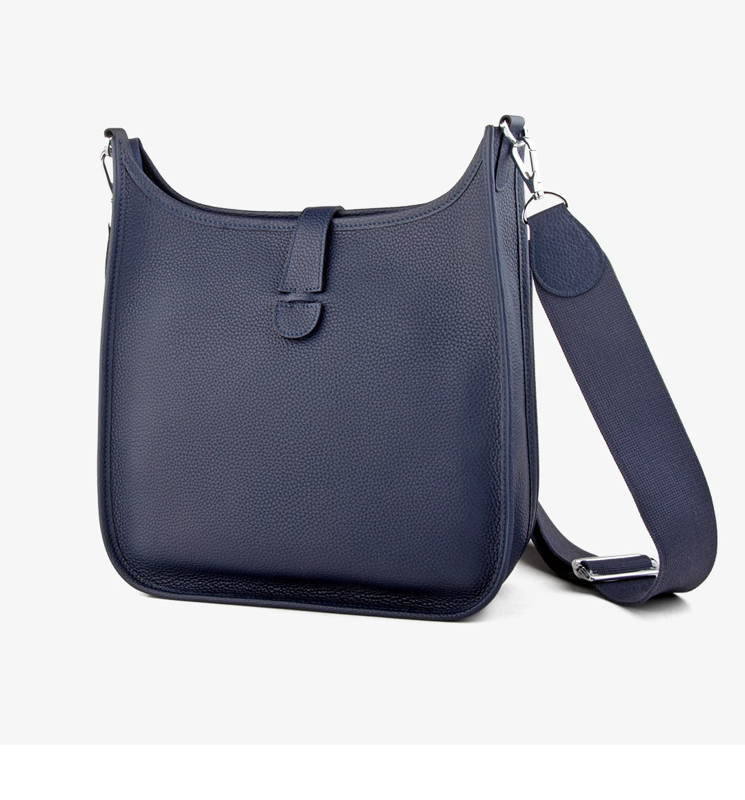 DONNAIN Classic Common Casual Square Crossbody Bags Women Men Natural Calfskin Plus Size Navy Blue Minimalist Bag Top Quality