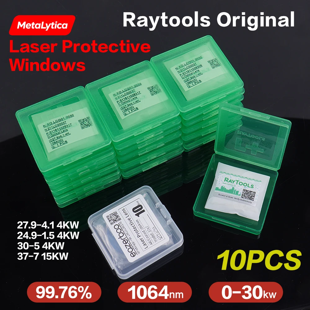Raytools Original Protective Lens 27.9x4.1 37x7 24.9x1.5 18x2 For Raytools Laser Optical Protection Windows BM111 BM110
