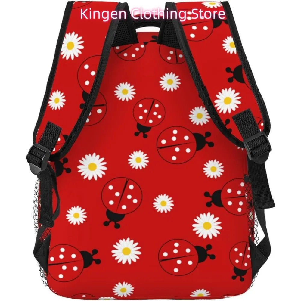borsa per laptop ritorno a scuola Simpatico coccinella divertente Zaino per laptop leggero Zaino casual da viaggio multiuso leggero unisex