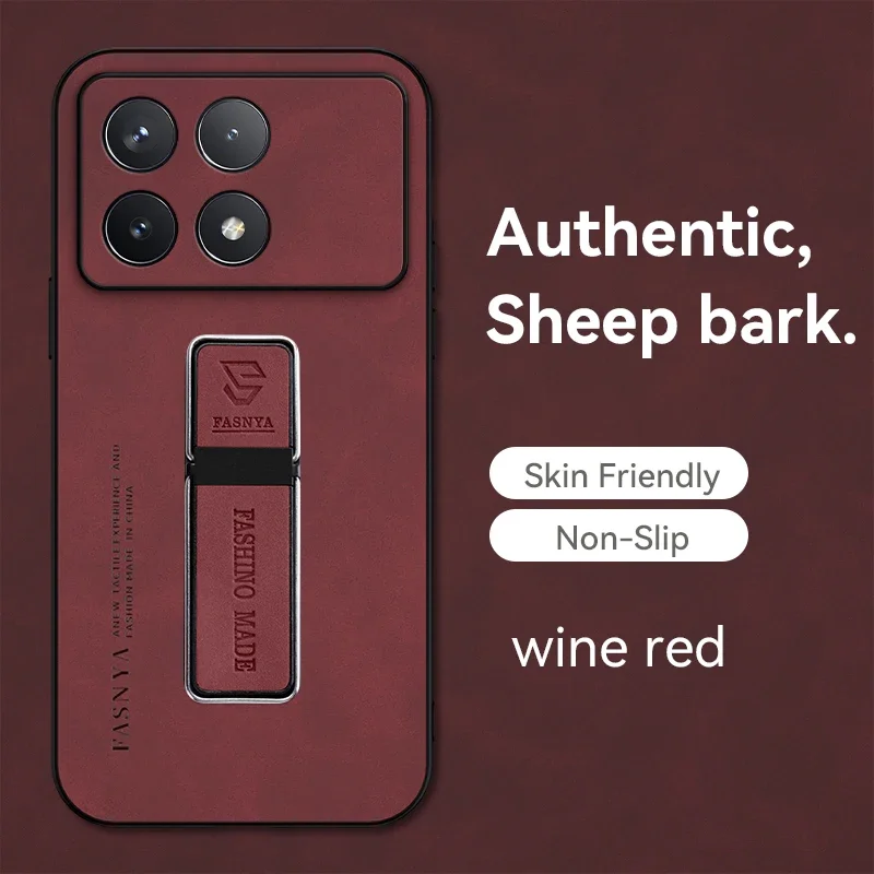 

Кожаный чехол-держатель для телефона Poco F7 Ultra F3 F4 X3 X4 GT X5 X6 X7 F5 F6 Pro, мягкий противоударный защитный чехол для объектива, задняя крышка