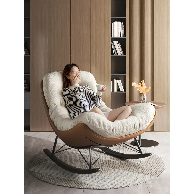 

Кресло-качалка, раскладной диван-реклайнер для балкона, домашнее одноместное кресло для отдыха, одноместное кресло для взрослых, можно использовать как кровать.