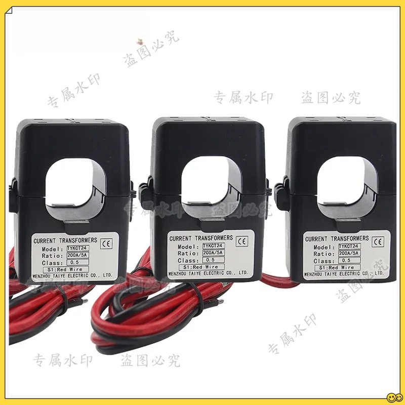 

3 шт., трансформатор тока с разъемным сердечником, датчик CT KCT-24, датчик тока 100A 200A 300A 400A CT