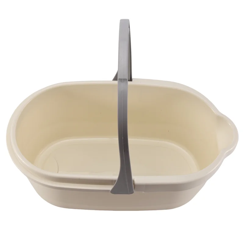 ABLN-Cubo de fregona, cesta de almacenamiento de herramientas de limpieza, organizador de cubo, cubo doméstico para suministros de limpieza, con asa