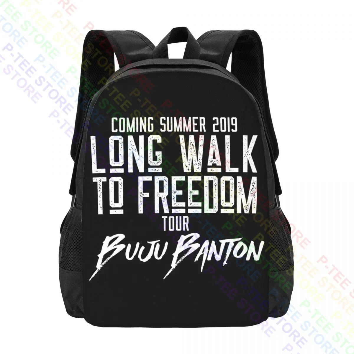 Buju Banton Dj Reggae Long Walk To Freedom Tour 2019 P-332Backpack Large Capacity Shoe Bag Multi-function