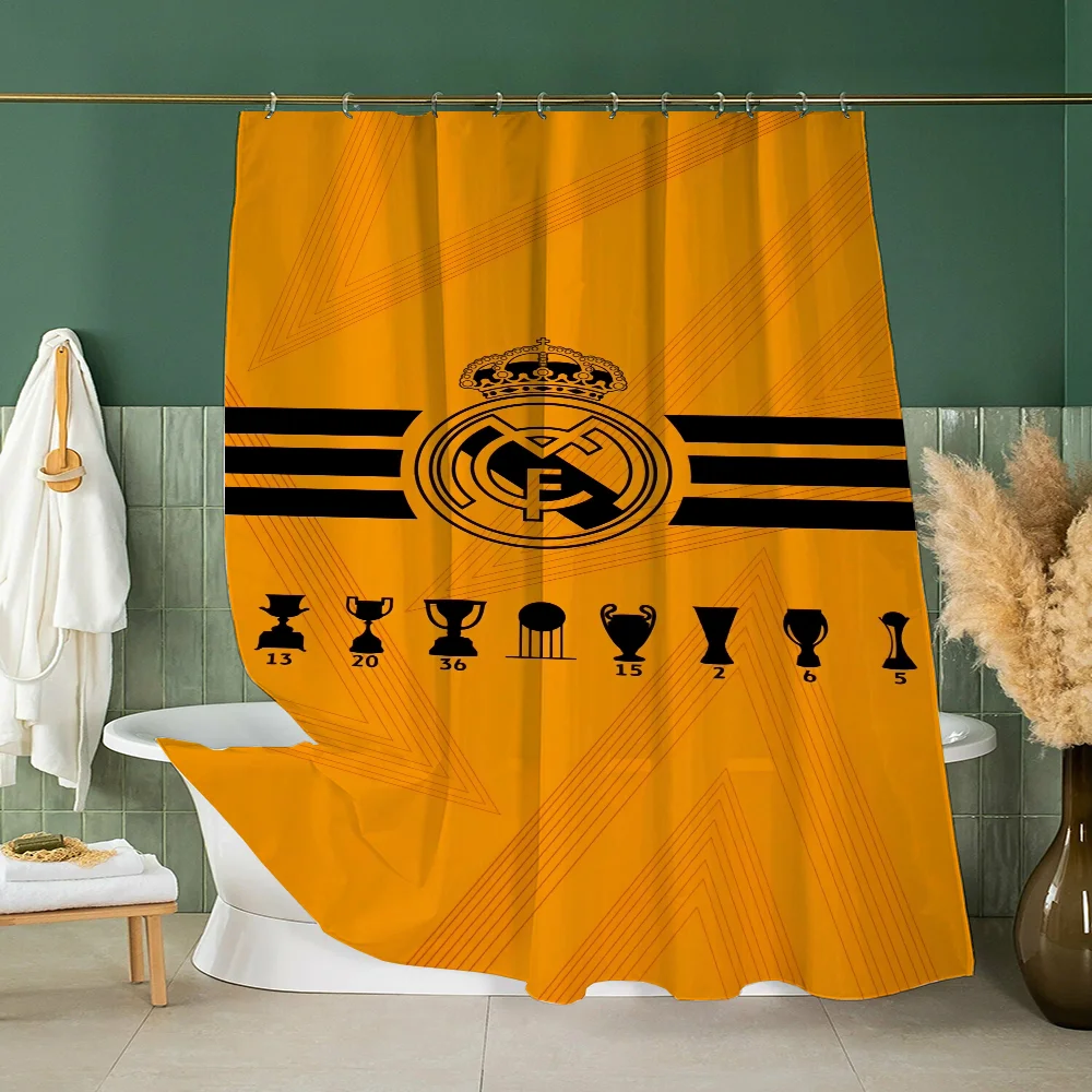 Small Shower Curtain Bathroom Shower Curtain Bathroom Curtain Bath Curtain R-real M-madrid Cf Bathrooms and Accessories Curtains