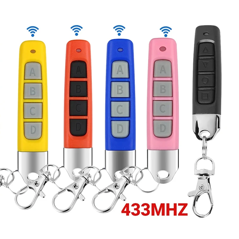 433MHz Wireless Remote Control Electric Garage Gate Door Opener Controller Learning 4-channel Code Duplicator Cloning Car Keys