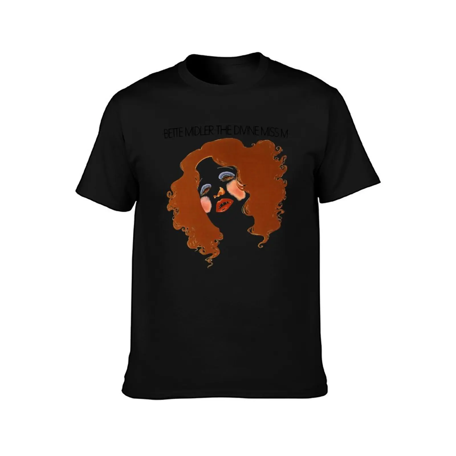 Blue midler musicals BETTE MIDLER T-Shirt Summer Casual Cotton Tee Oversized Streetwear Tops Vintage Graphic Print