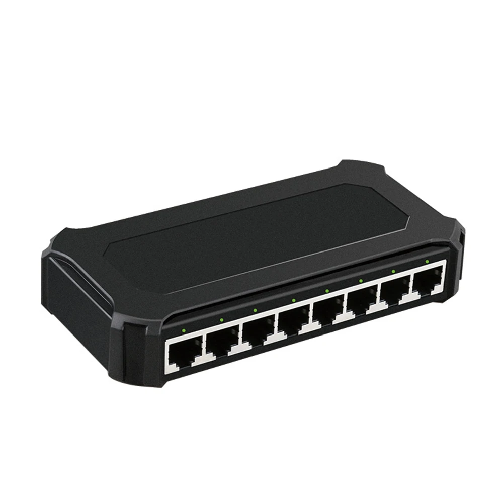 Desktop Lan Hub 8 Port 10/100/1000Mbps Unmanaged Gigabit Switch Ethernet Network Giga Switches