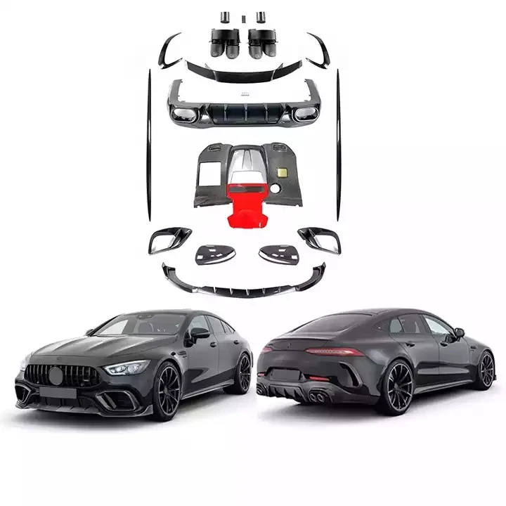 

Gt63 Dry Carbon Fiber Full Set Body Kit for Mercedes GT Class X290 GT63 B Style Front Lip Rear Diffuser Fog Light Cover Exhaust