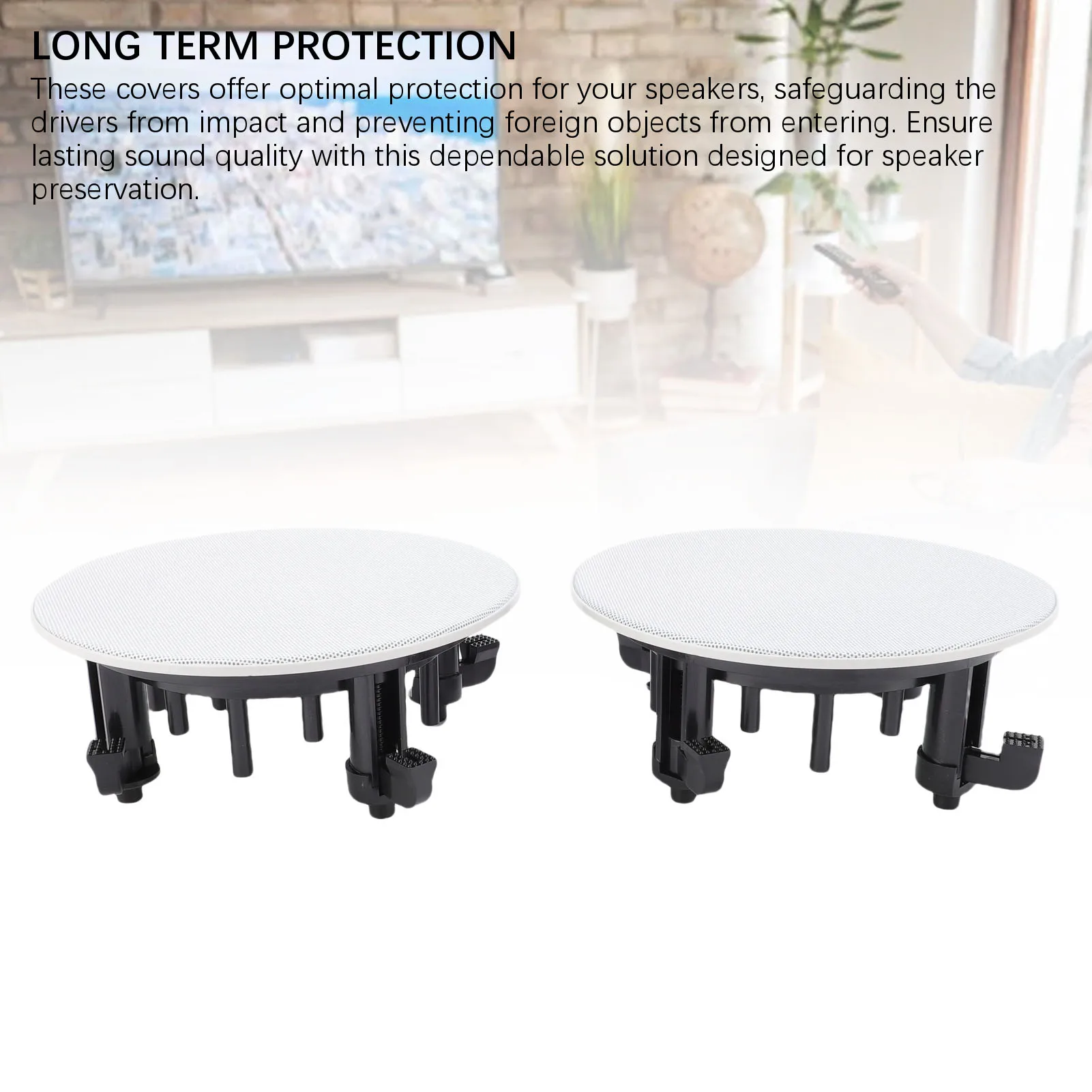 Grade de alto-falante do carro capa ajuste perfeito base magnética grade de alto-falante capa protetora anti crack decorativo 6.89in od para escritórios