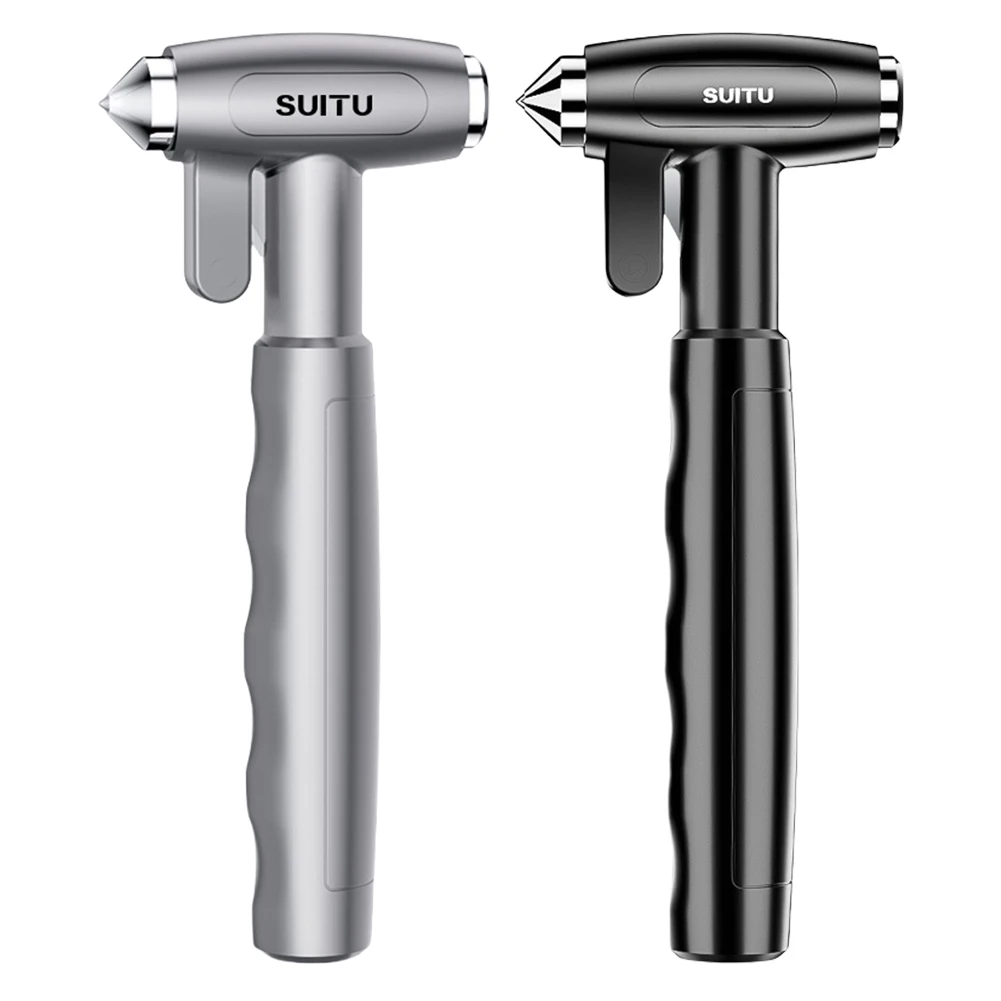 سلامة السيارة المطرقة مقعد حزام القاطع مطرقة الطوارئ سيارة كسّارة زجاج سيارة الطوارئ 2 في 1 أداة الهروب #2