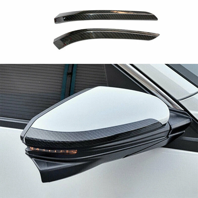 

Fit For Honda Civic 2016 2017 2018 2019 2020 2021 Carbon Fiber Rear View Side Door Mirror Strip Trim