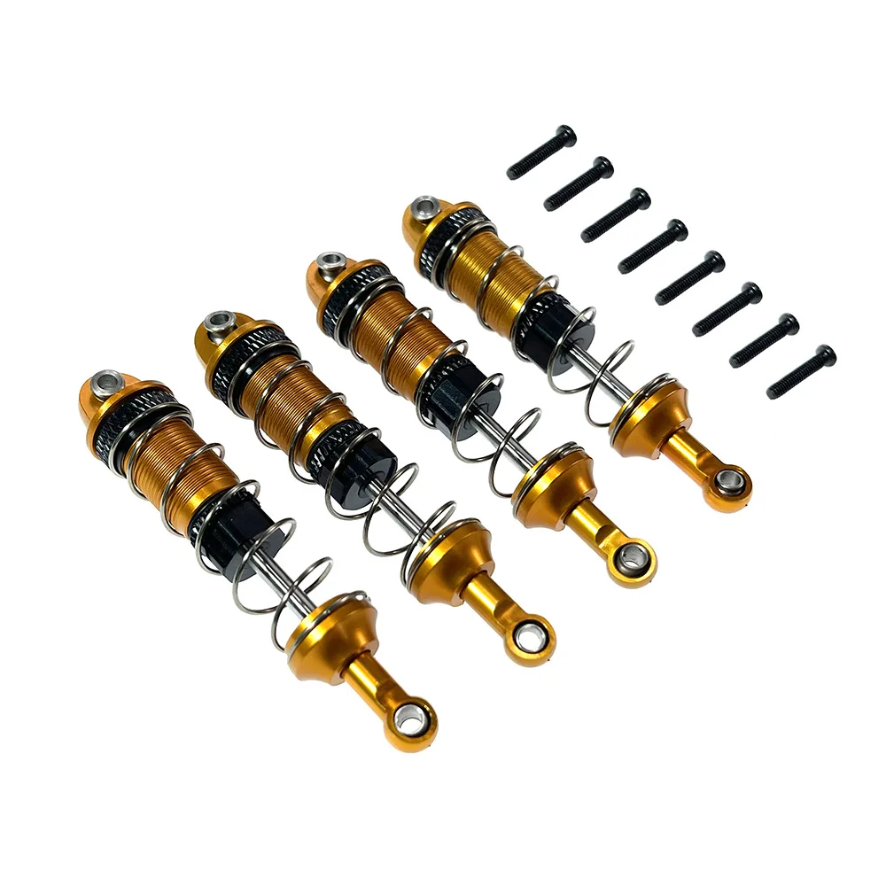 RC Car 4pcs Metal Oil Shock Absorber Damper for SCY 16101 16102 16103 16104 SG116 Q130 170 1/16 RC Car Upgrade Parts Accessories