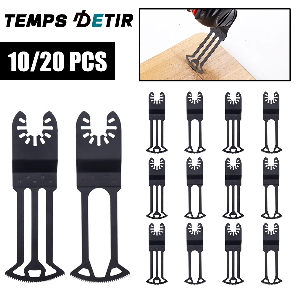 10/20PCS New Oscillating Saw Blades High Carbon Steel Bi-Metal Multi-tool Sharp Wear Resistant For Wood Metal Plastic Cutting