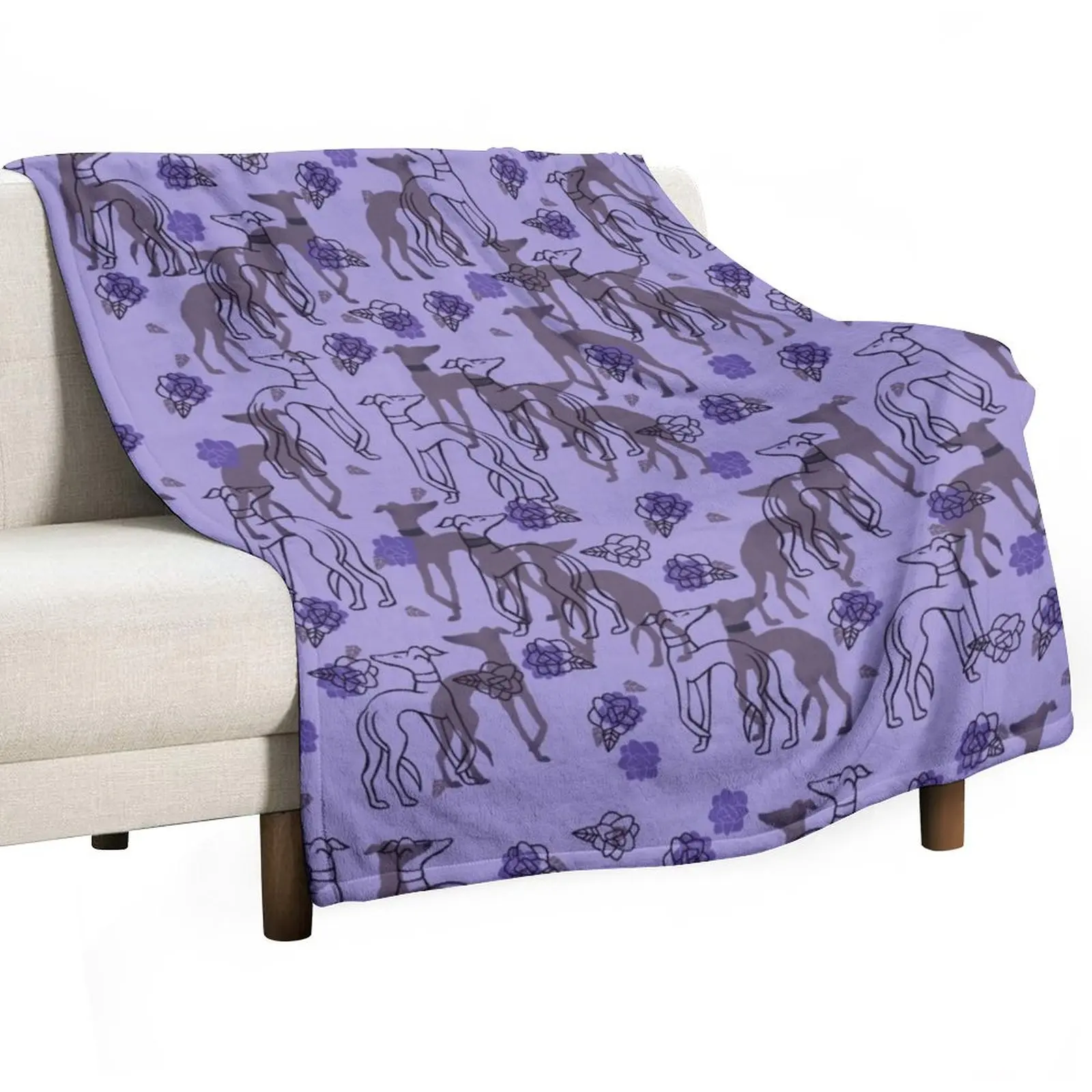 Greyhounds Everywhere Throw Blanket Furry Summer Beddings Decorative Sofas Blankets