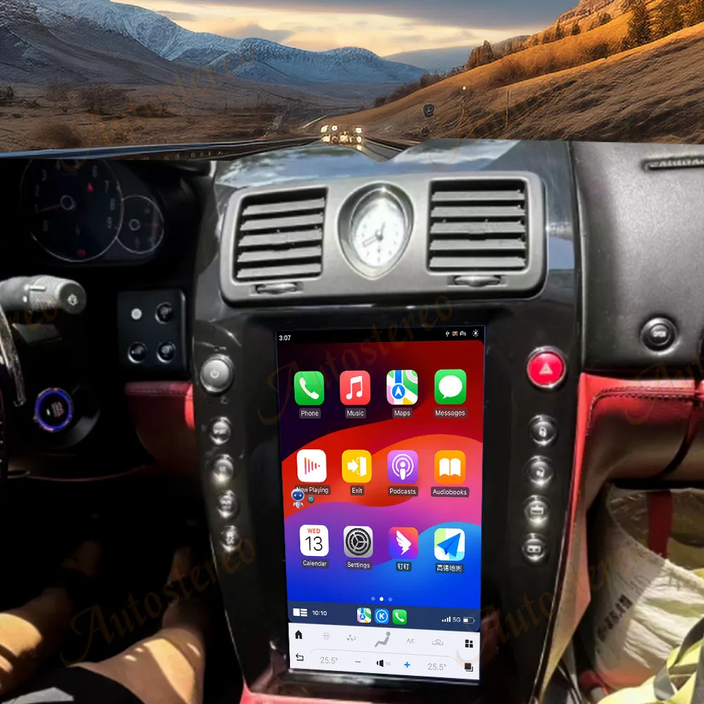 13.9“ Android 13 Car Radio Screen For Maserati Quattroporte 2004-2012 Navigation Wireless GPS Player Stereo Multimedia Player