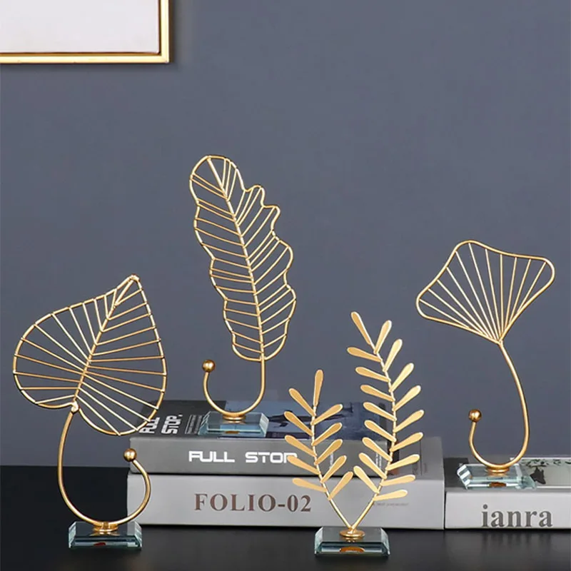 Leaf Decoration Art Ginkgo Plant Crafts Counter Surface Office