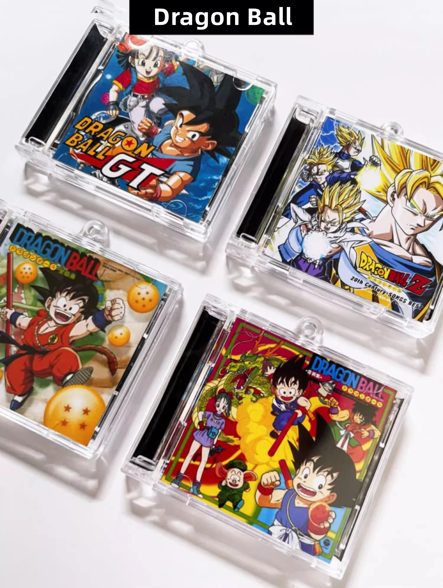 Anime Dragon Ball Music Small CD NFC Keychain Kakarotto Play Songs OST Music CD Acrylic Pendant Cosplay Keyring Accessories Gift