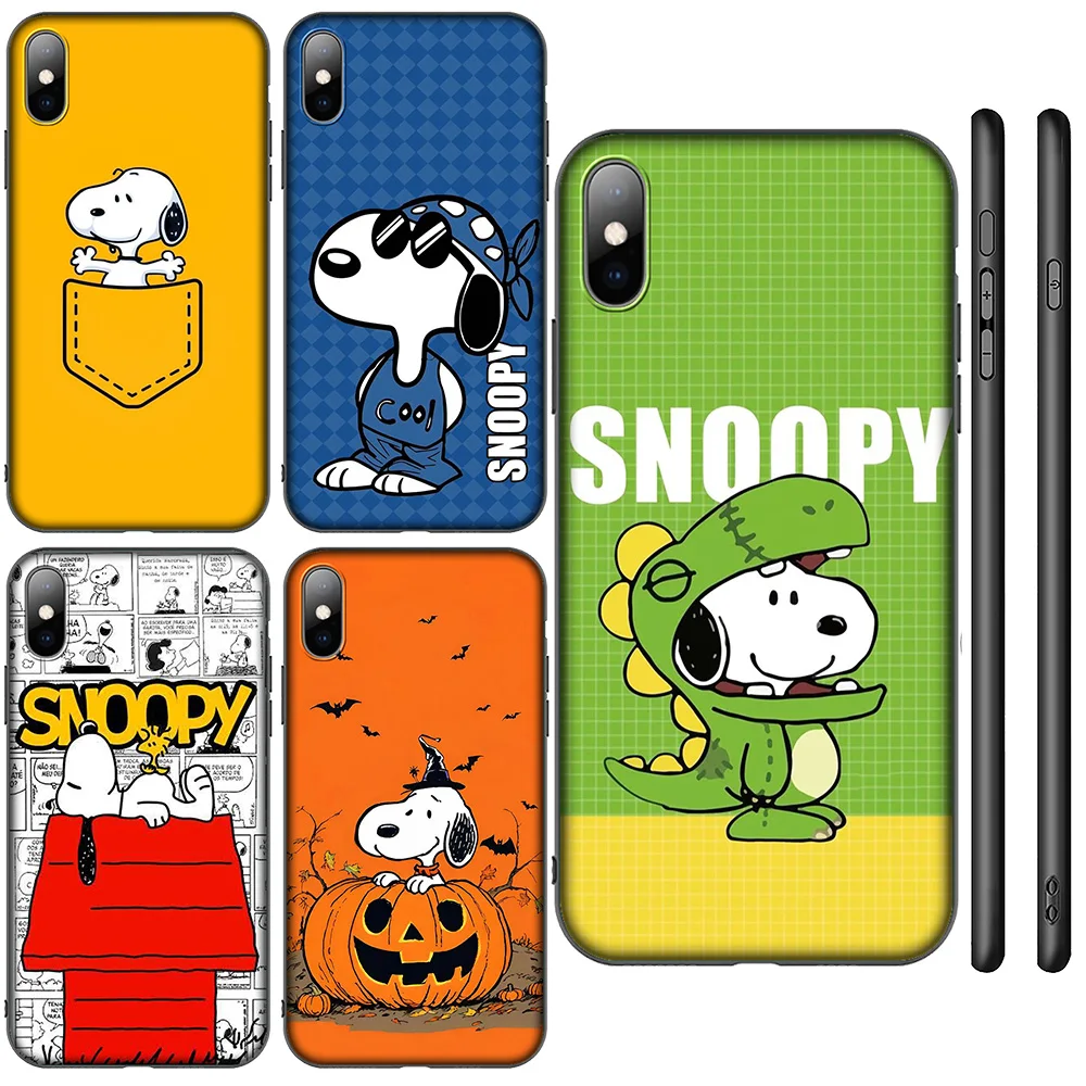 H-143 S-Snoopys Cute Dog New Phone Case for Samsung Galaxy A15 S10E S9 S8 S7 Note 20 10 9 8 Plus Lite