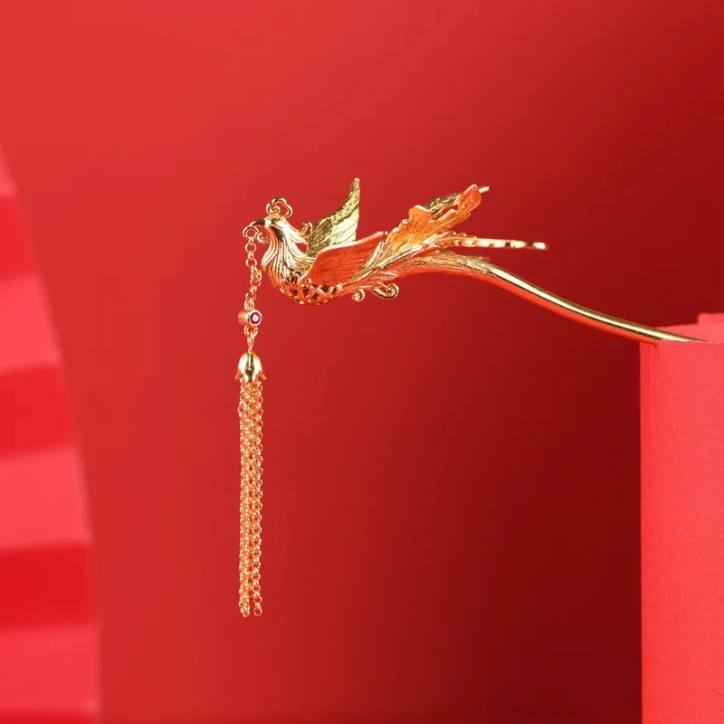 

Phoenix Silver Plated Gold Hairpin