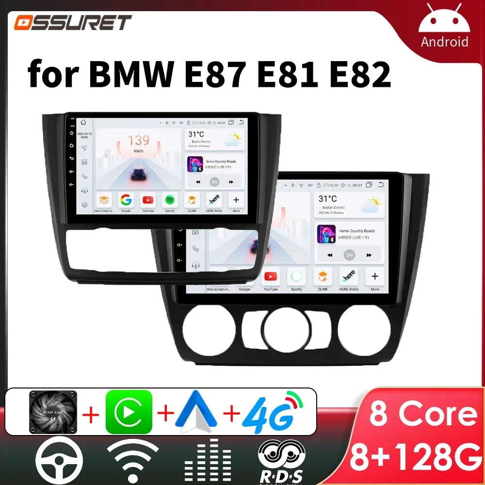 

Android Car Radio for BMW 1 Series E87 E81 E82 E88 2004-2011 Car Stereo Multimedia Player 2 Din Screen Wireless Carplay Headunit