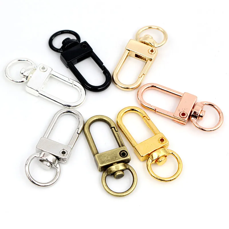 5-10pcs Snap Hook Trigger Clips Buckles For Keychain Lobster Clasp Hooks Necklace Key Ring Jewelry Supplies