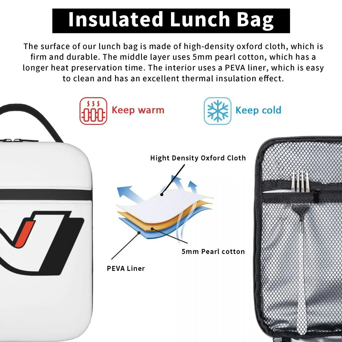 Hyundais N Performance Car Isolado Lunch Bag Hyundai-N Lunch Container Portátil Refrigerador Térmico Bento Box Office