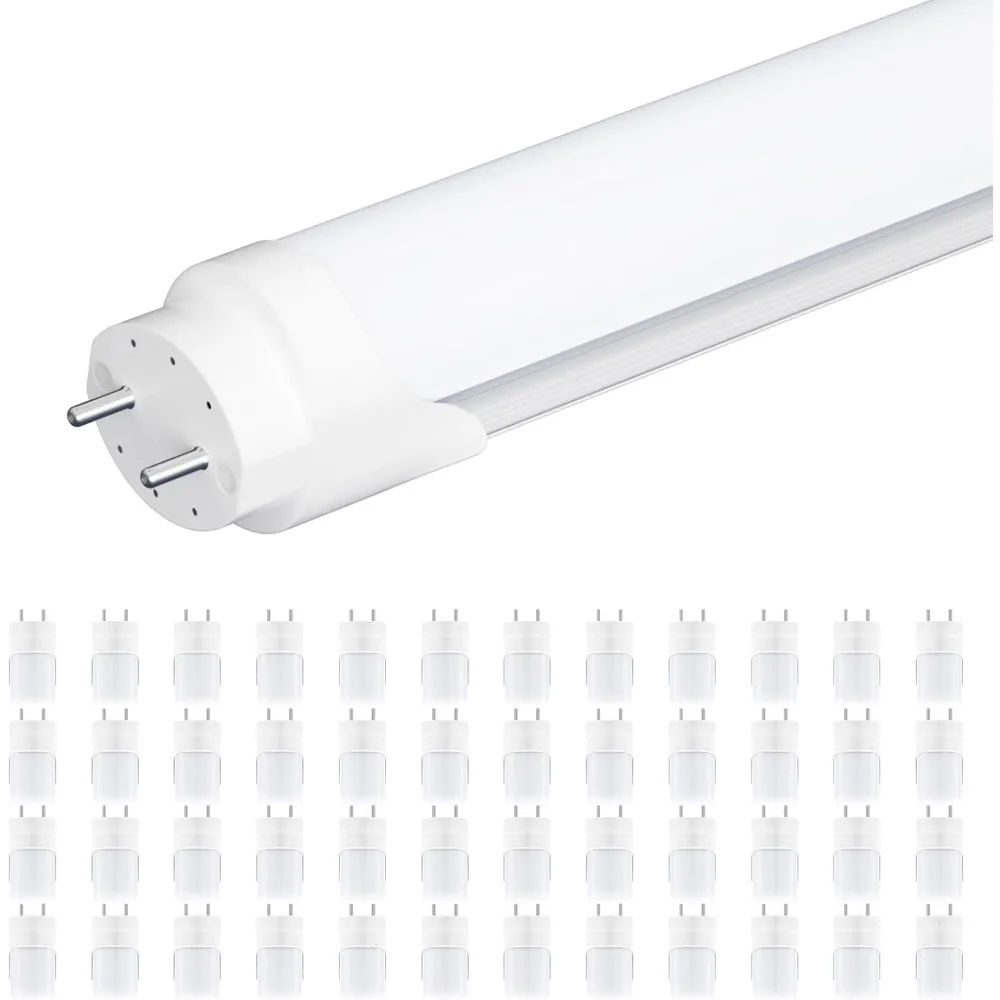 48-Pack T8 LED bulb 4 ft, 18W 5000K daylight, double-ended, T8 T10 T12 LED replacement fluorescent lamp